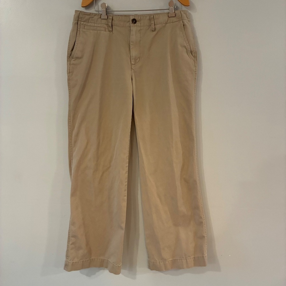 Lauren Ralph Lauren Chino Pants Womens 12 Tan Biltmore Chino Straight Leg Cotton